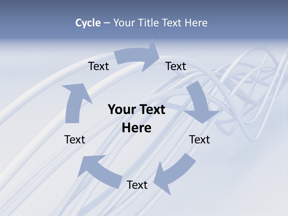 A Blue And White Abstract Powerpoint Presentation PowerPoint Template