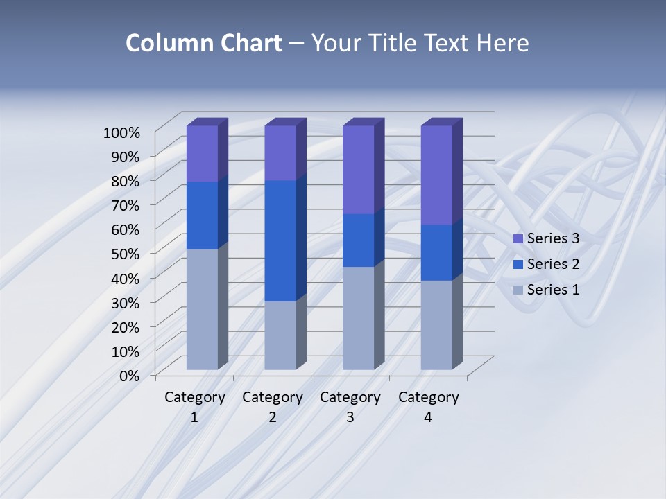 A Blue And White Abstract Powerpoint Presentation PowerPoint Template