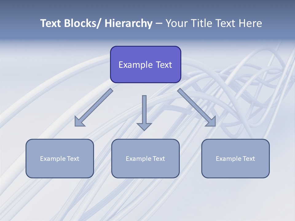 A Blue And White Abstract Powerpoint Presentation PowerPoint Template