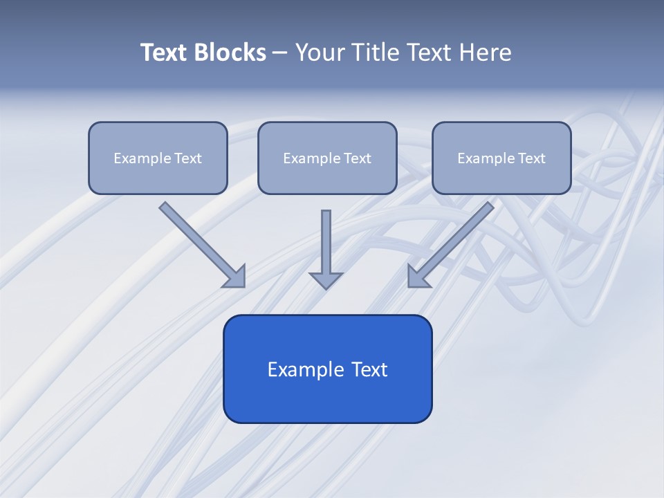A Blue And White Abstract Powerpoint Presentation PowerPoint Template