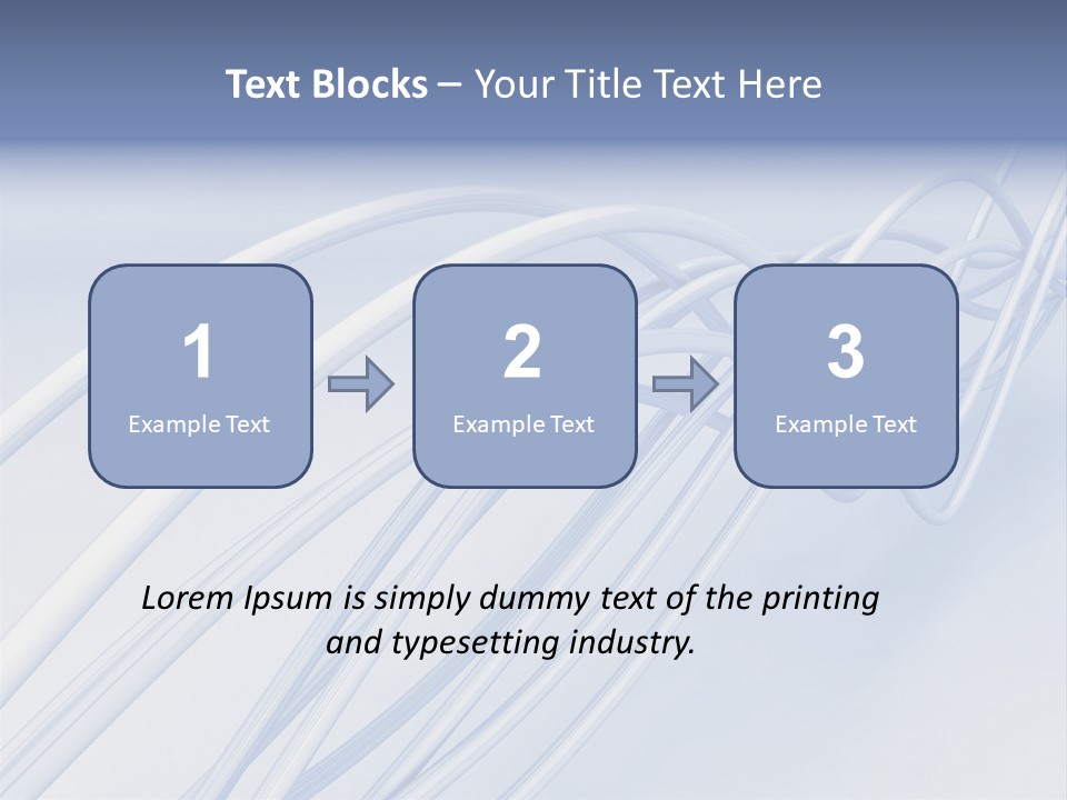 A Blue And White Abstract Powerpoint Presentation PowerPoint Template