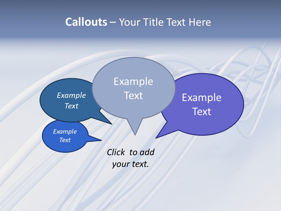 A Blue And White Abstract Powerpoint Presentation PowerPoint Template