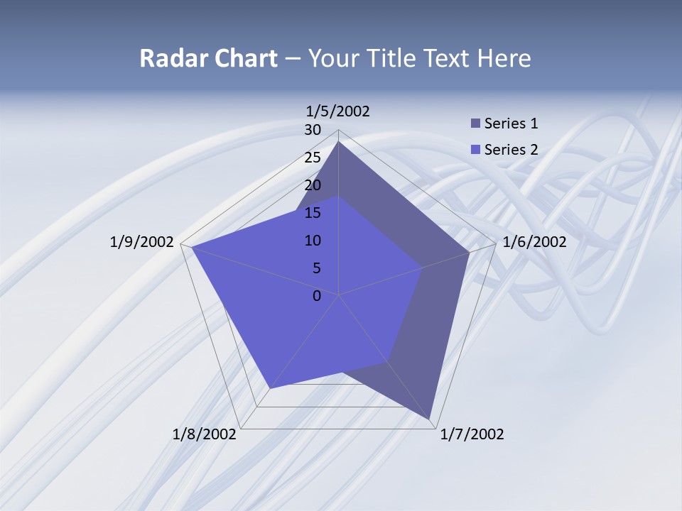 A Blue And White Abstract Powerpoint Presentation PowerPoint Template