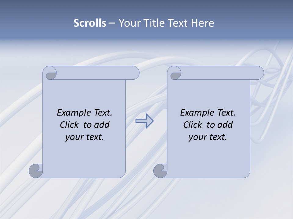 A Blue And White Abstract Powerpoint Presentation PowerPoint Template