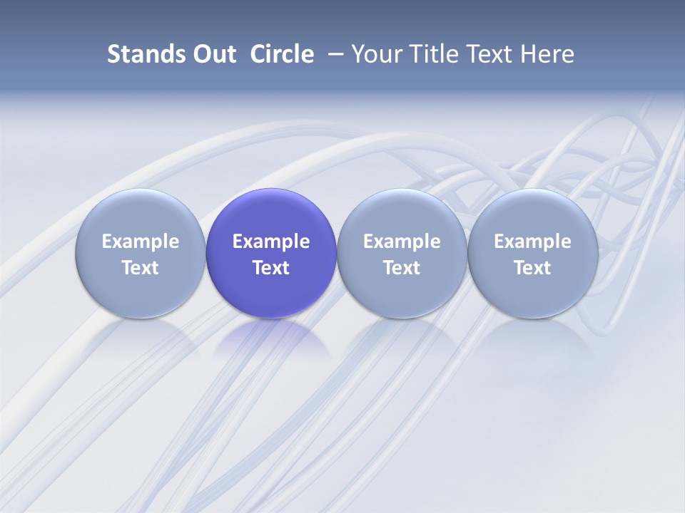 A Blue And White Abstract Powerpoint Presentation PowerPoint Template