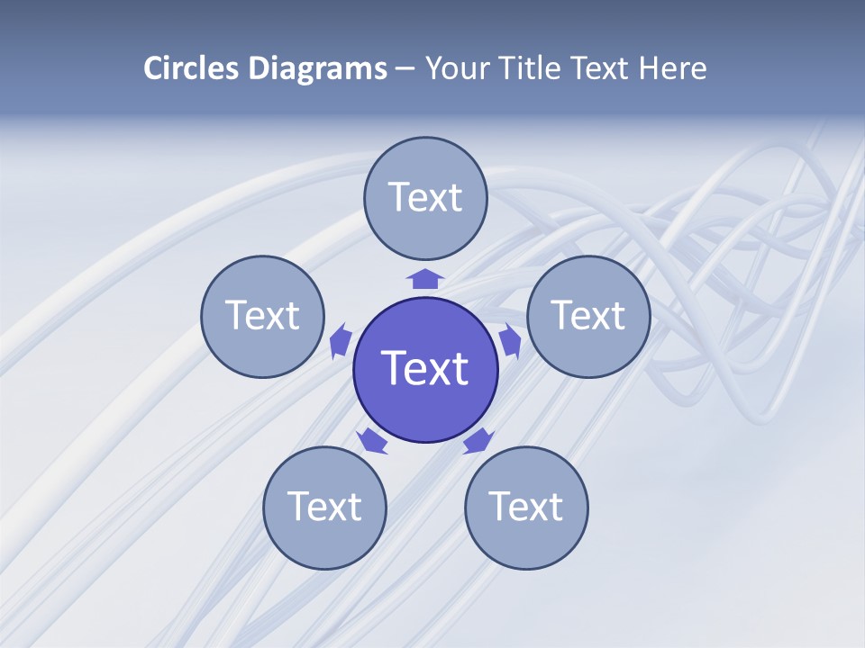 A Blue And White Abstract Powerpoint Presentation PowerPoint Template