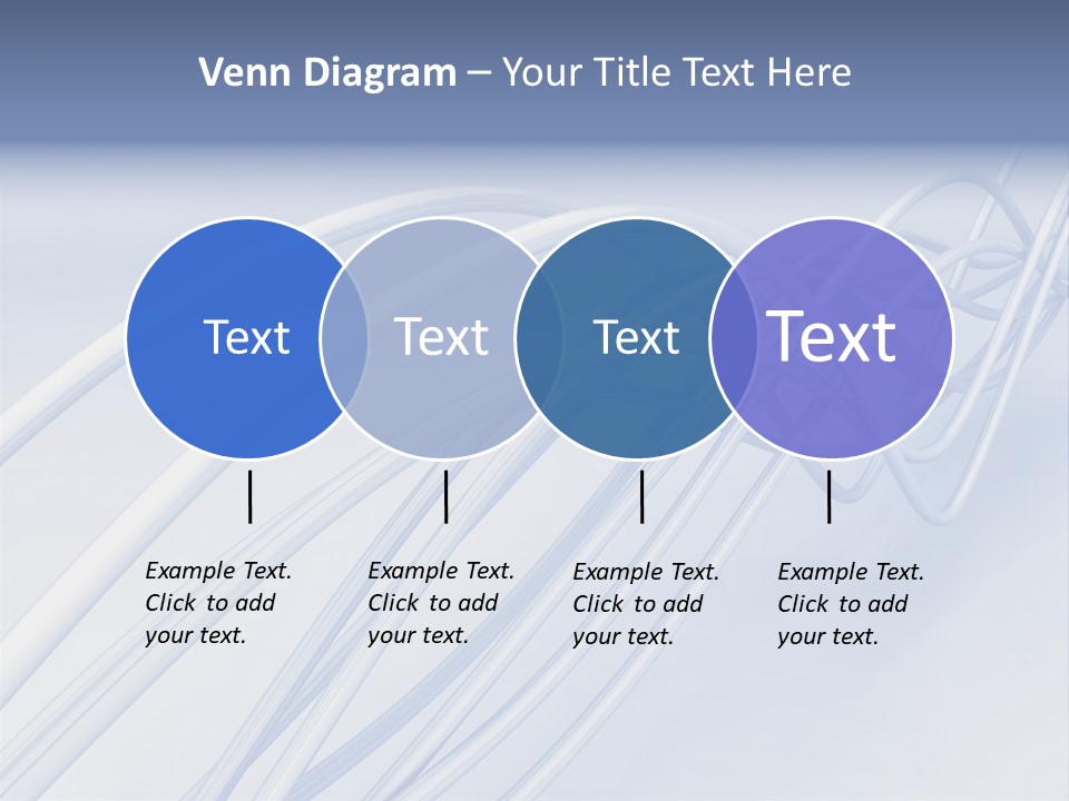 A Blue And White Abstract Powerpoint Presentation PowerPoint Template