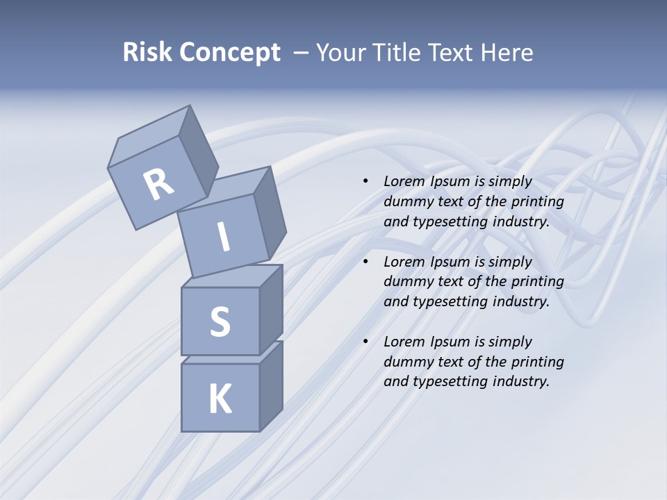 A Blue And White Abstract Powerpoint Presentation PowerPoint Template