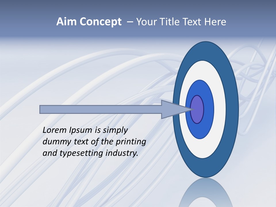 A Blue And White Abstract Powerpoint Presentation PowerPoint Template