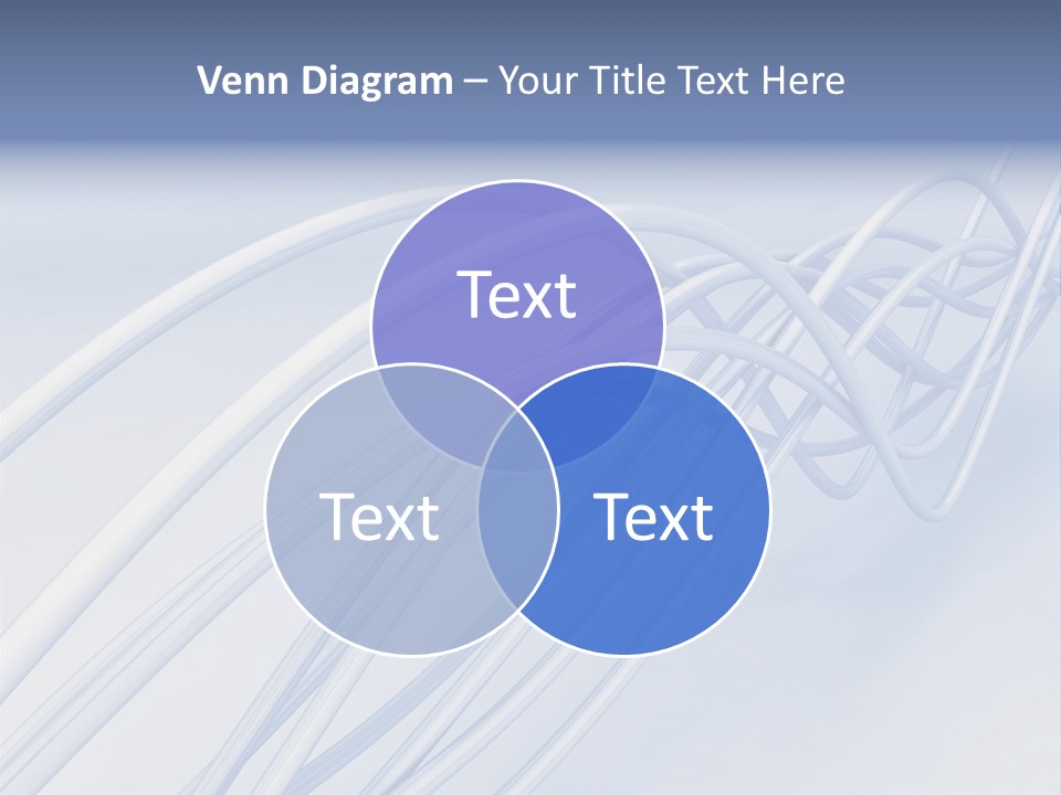 A Blue And White Abstract Powerpoint Presentation PowerPoint Template