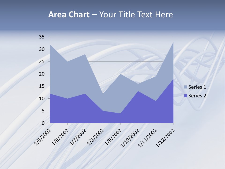A Blue And White Abstract Powerpoint Presentation PowerPoint Template