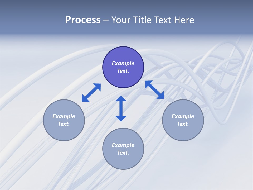 A Blue And White Abstract Powerpoint Presentation PowerPoint Template