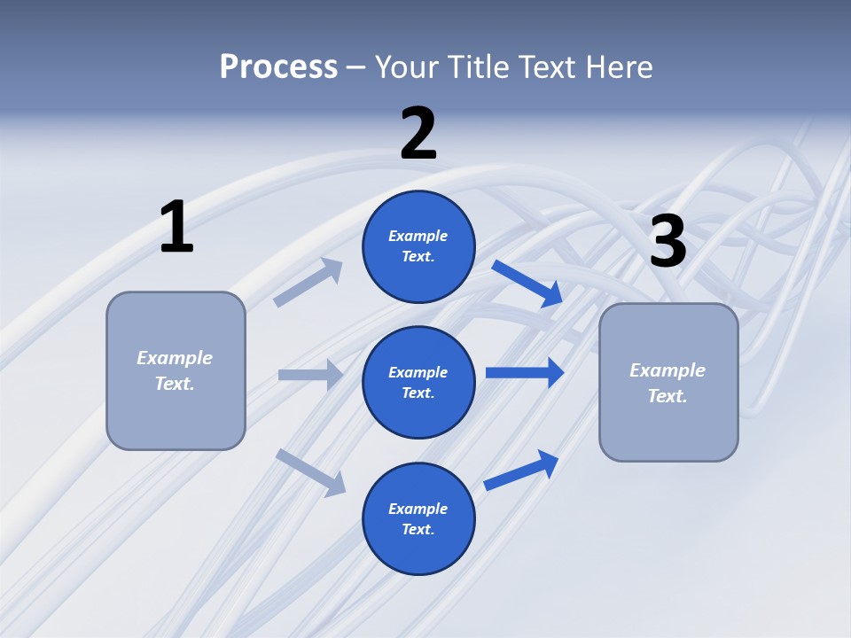 A Blue And White Abstract Powerpoint Presentation PowerPoint Template