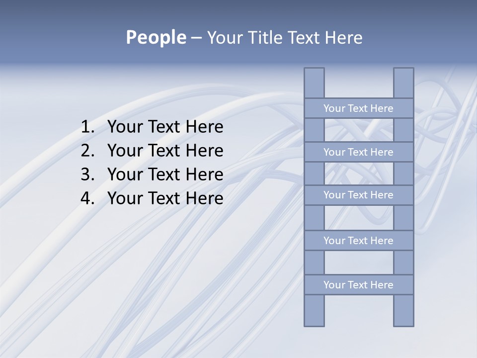 A Blue And White Abstract Powerpoint Presentation PowerPoint Template