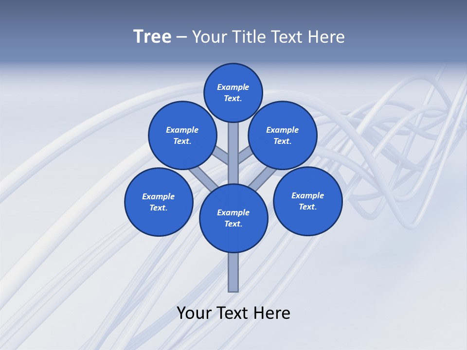 A Blue And White Abstract Powerpoint Presentation PowerPoint Template