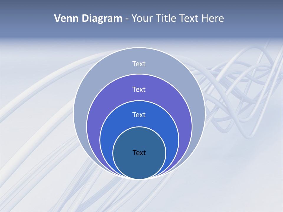 A Blue And White Abstract Powerpoint Presentation PowerPoint Template