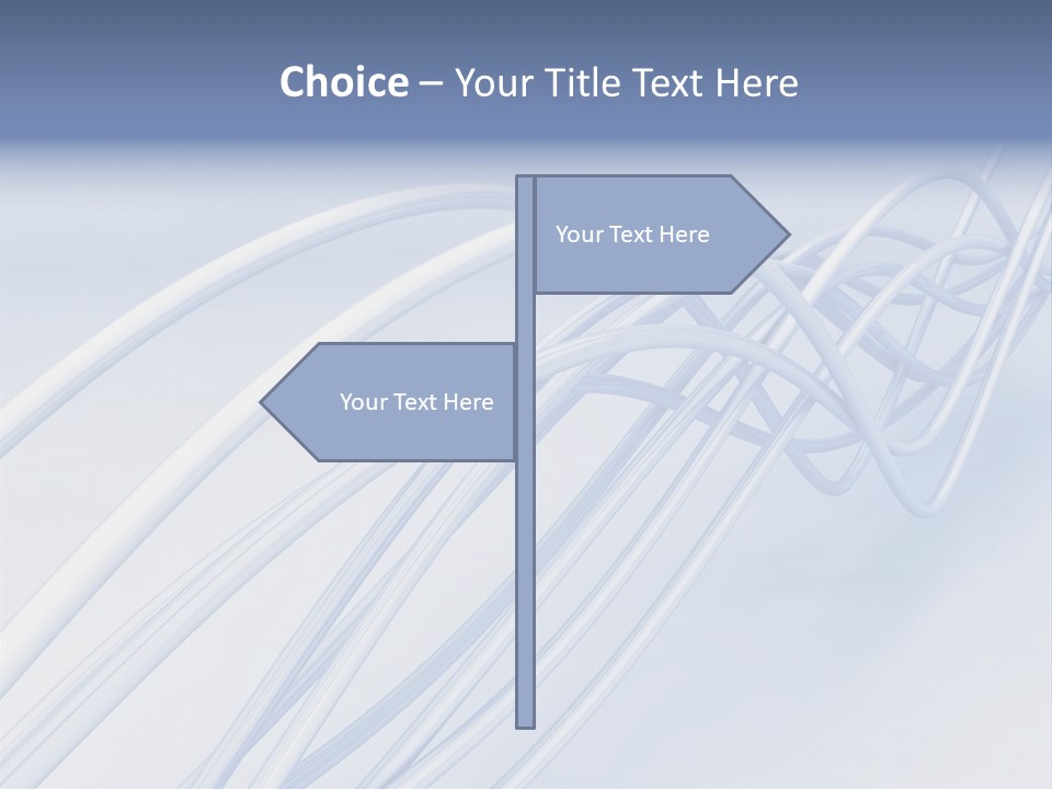 A Blue And White Abstract Powerpoint Presentation PowerPoint Template