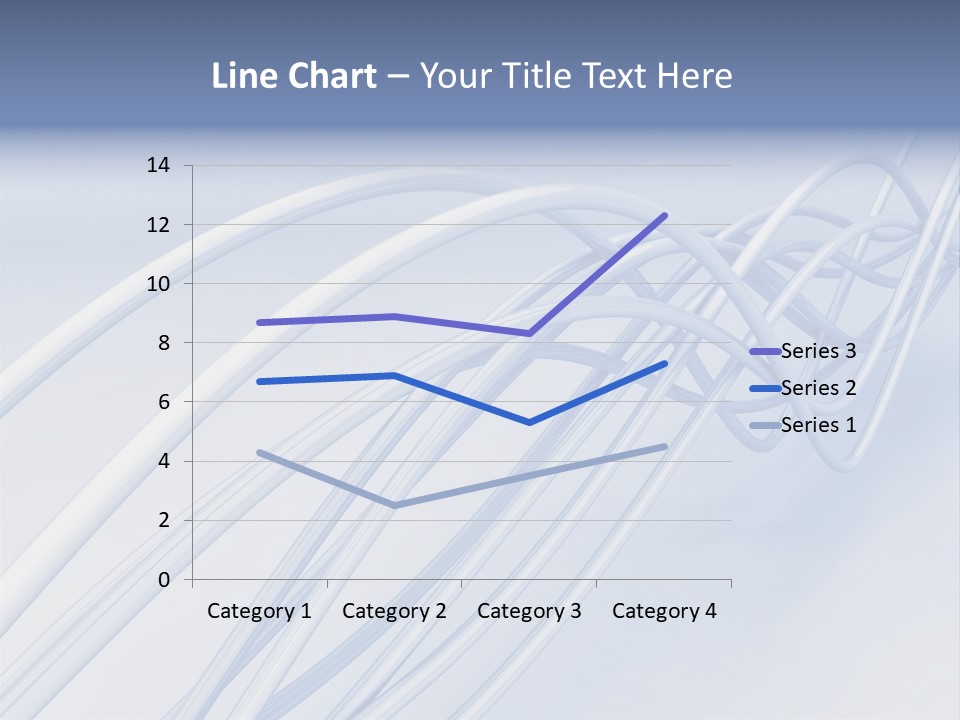 A Blue And White Abstract Powerpoint Presentation PowerPoint Template