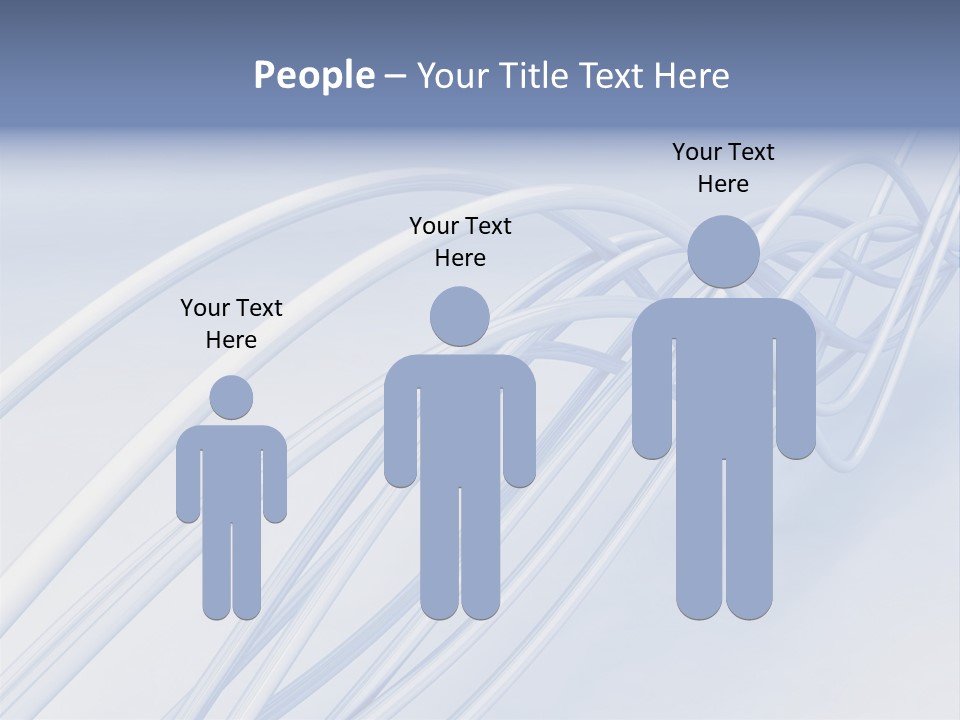 A Blue And White Abstract Powerpoint Presentation PowerPoint Template