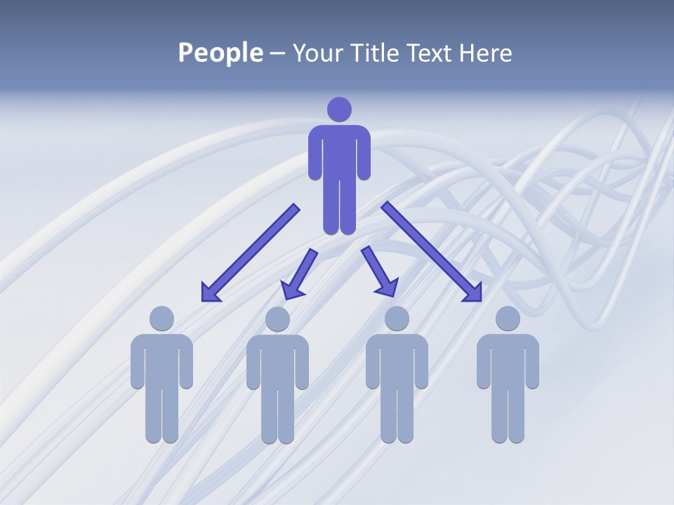 A Blue And White Abstract Powerpoint Presentation PowerPoint Template