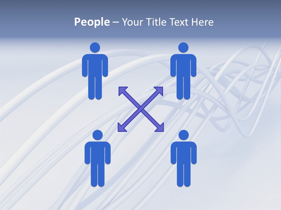 A Blue And White Abstract Powerpoint Presentation PowerPoint Template