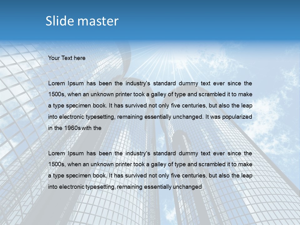 Steel Downtown Success PowerPoint Template