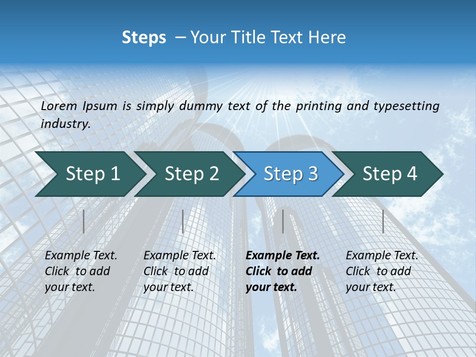 Steel Downtown Success PowerPoint Template