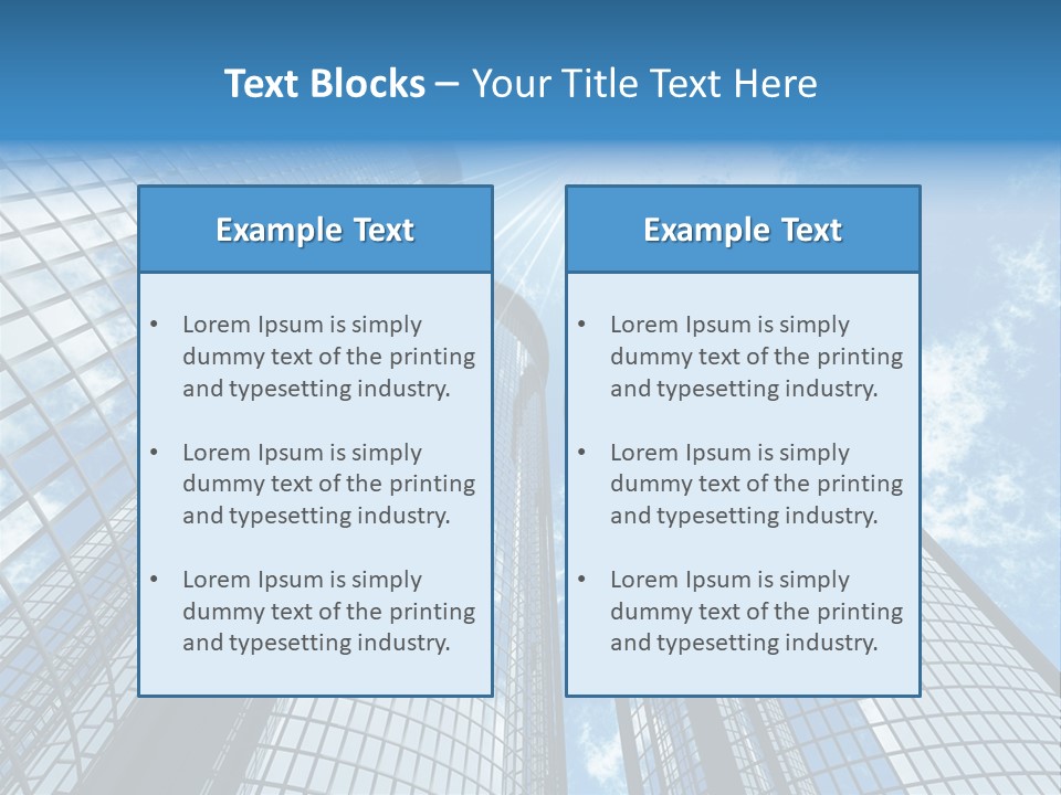 Steel Downtown Success PowerPoint Template