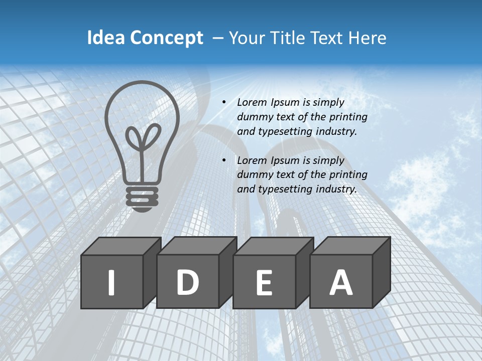 Steel Downtown Success PowerPoint Template