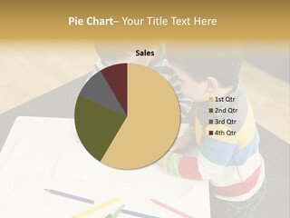 White Grip Table PowerPoint Template