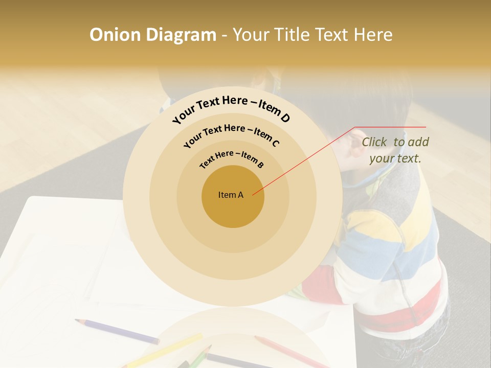 White Grip Table PowerPoint Template