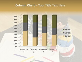 White Grip Table PowerPoint Template