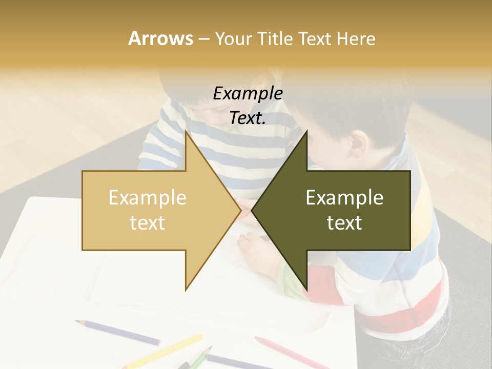 White Grip Table PowerPoint Template