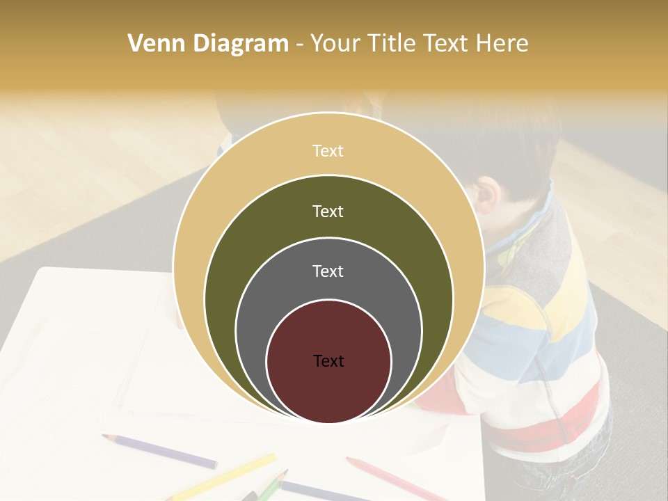 White Grip Table PowerPoint Template
