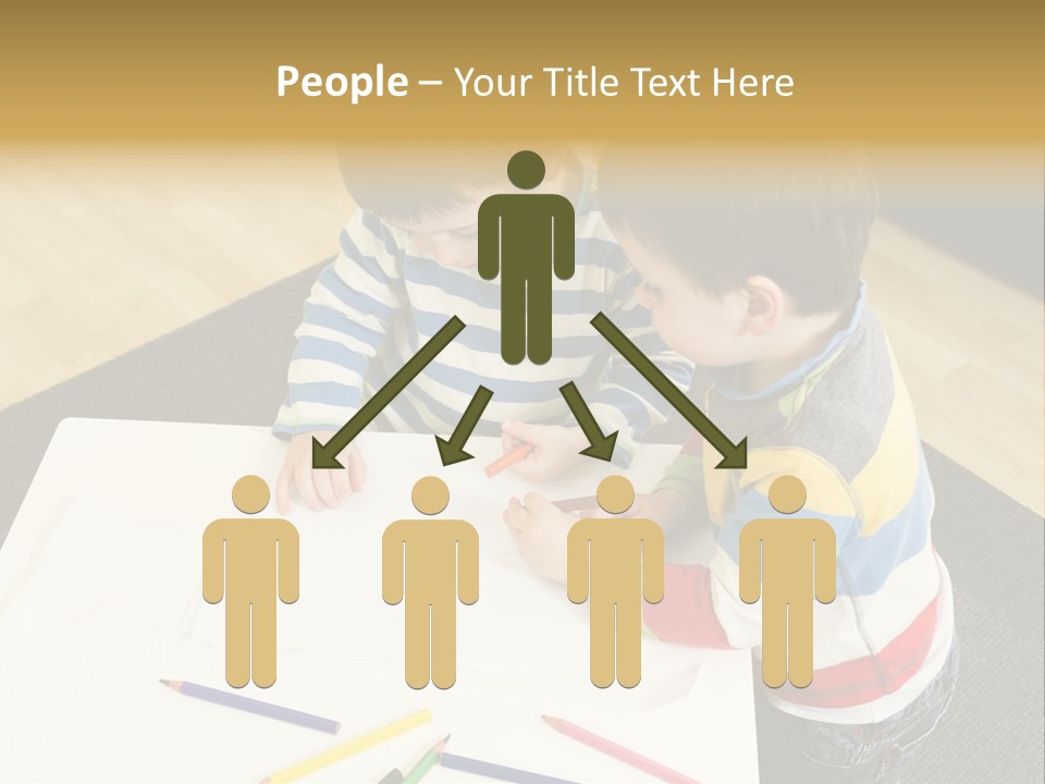 White Grip Table PowerPoint Template