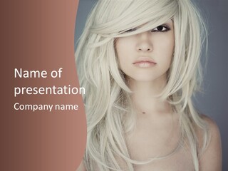 Long Female Beauty PowerPoint Template