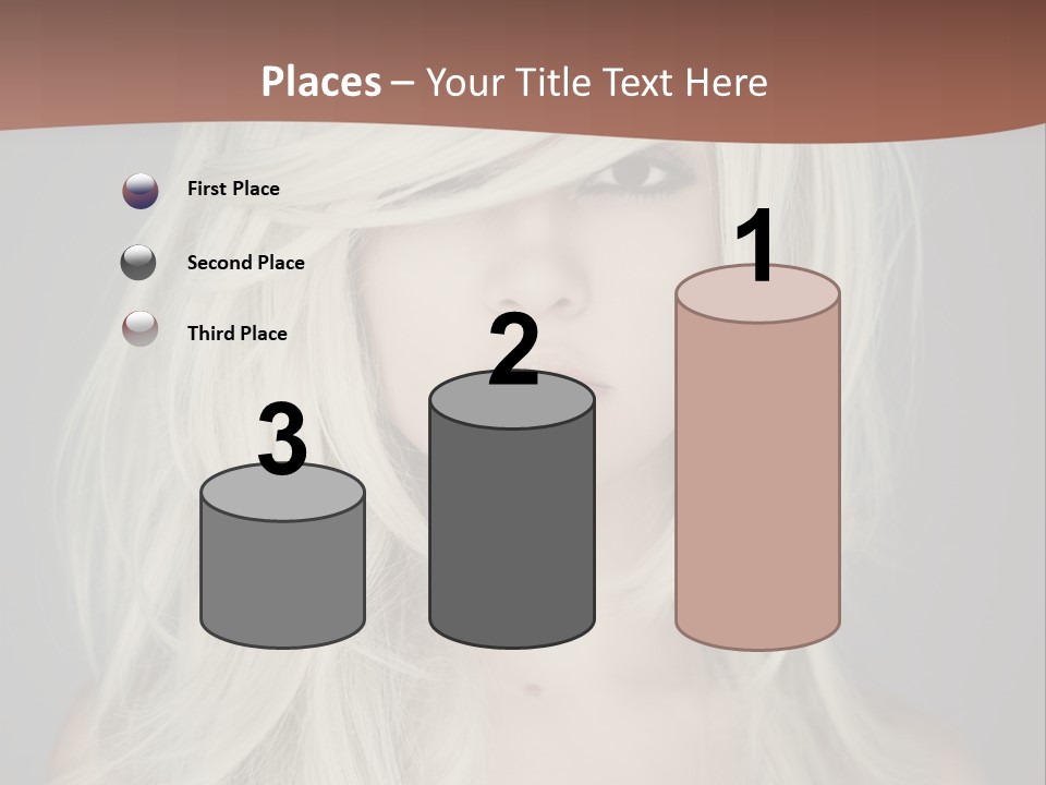Long Female Beauty PowerPoint Template