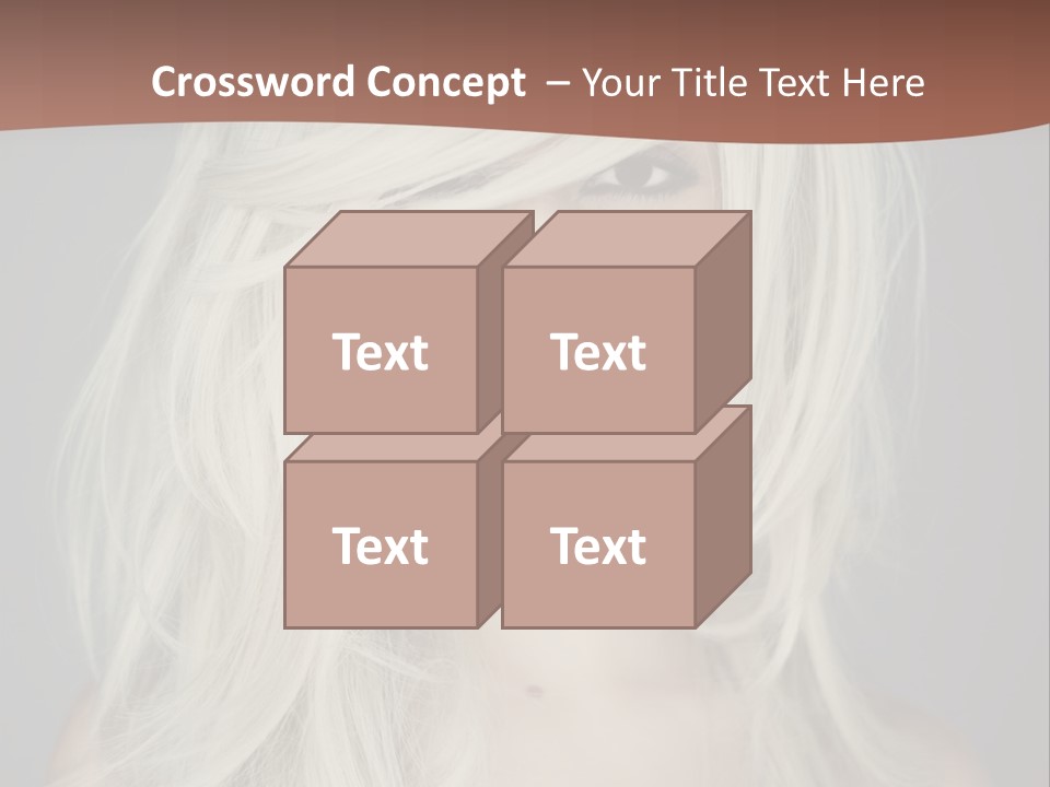 Long Female Beauty PowerPoint Template
