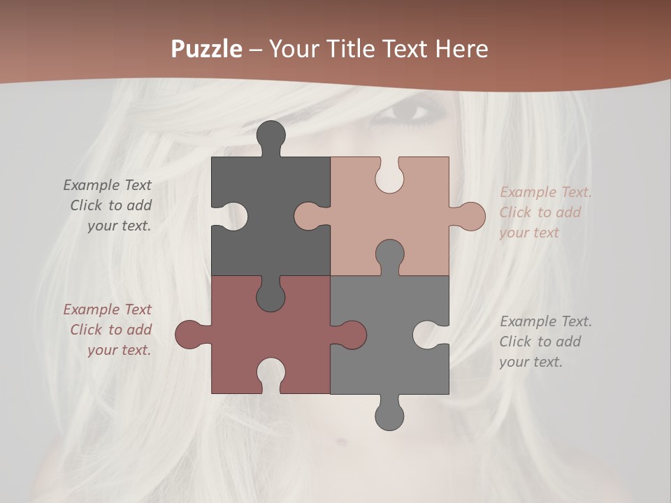 Long Female Beauty PowerPoint Template