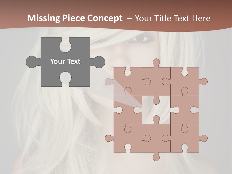 Long Female Beauty PowerPoint Template