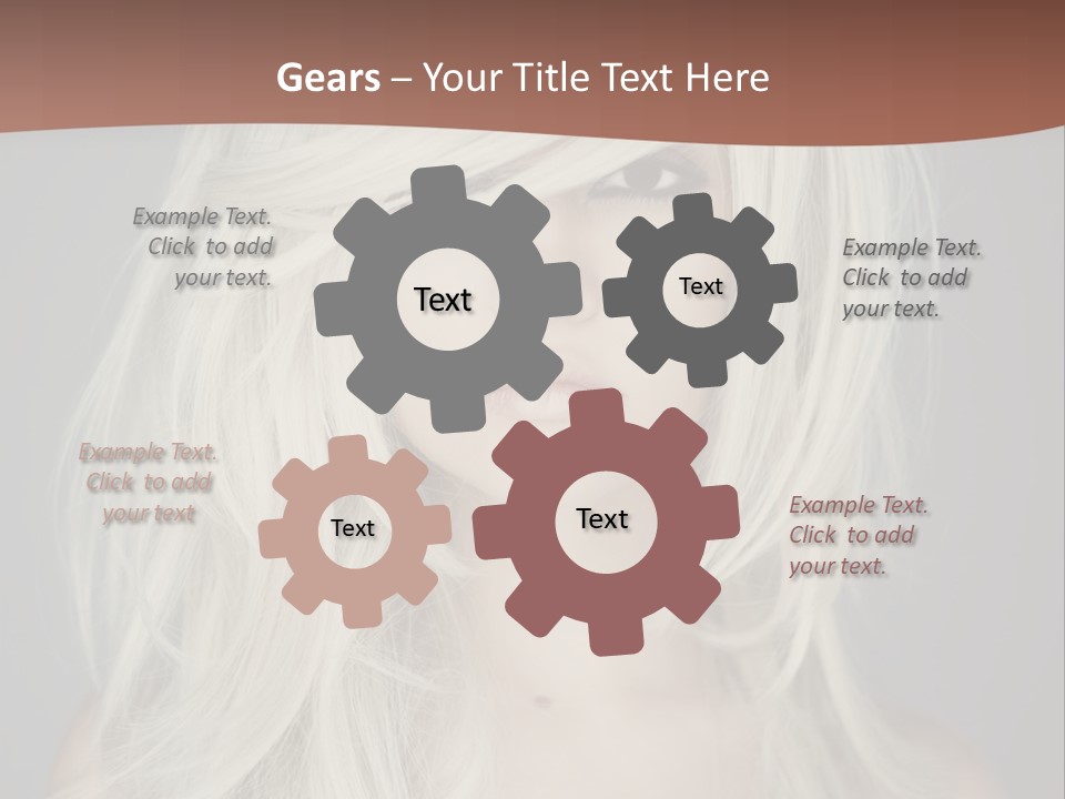 Long Female Beauty PowerPoint Template