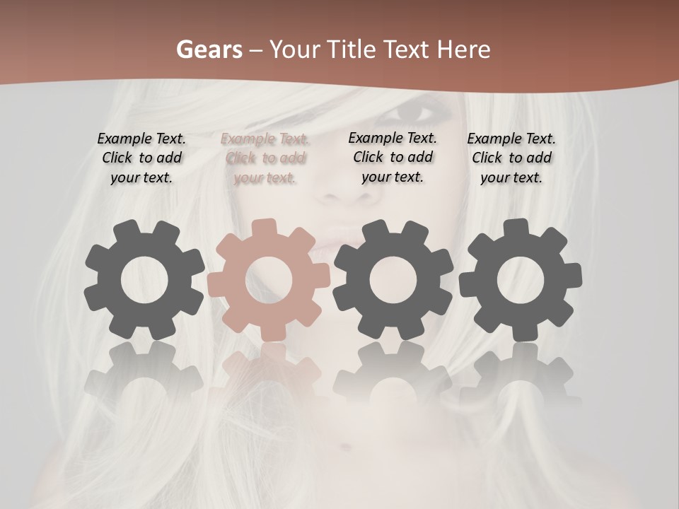 Long Female Beauty PowerPoint Template