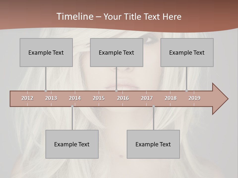 Long Female Beauty PowerPoint Template
