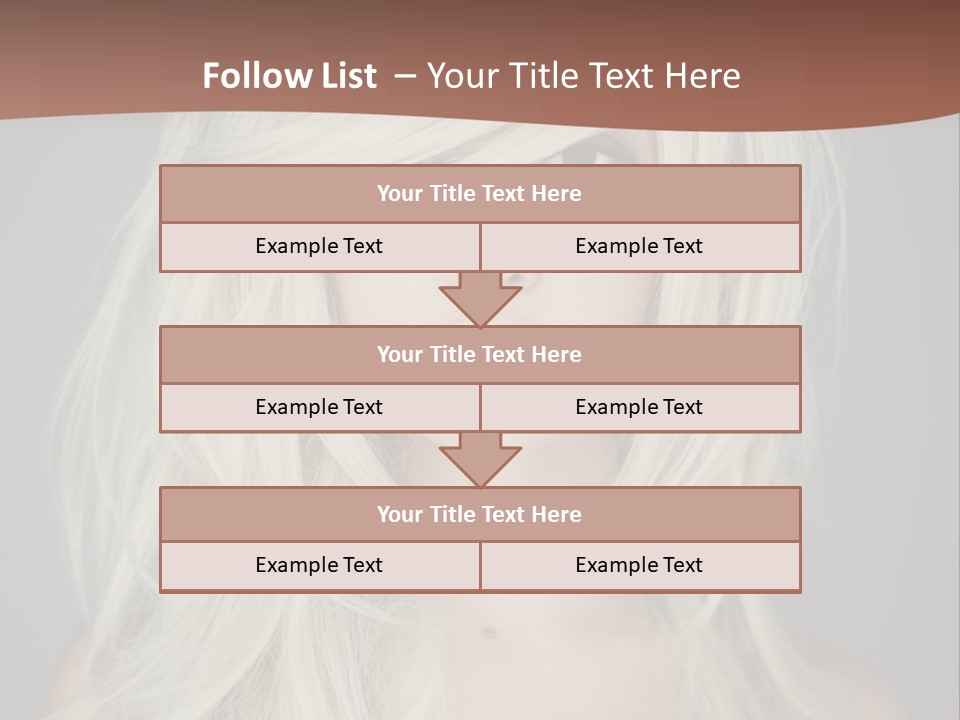 Long Female Beauty PowerPoint Template