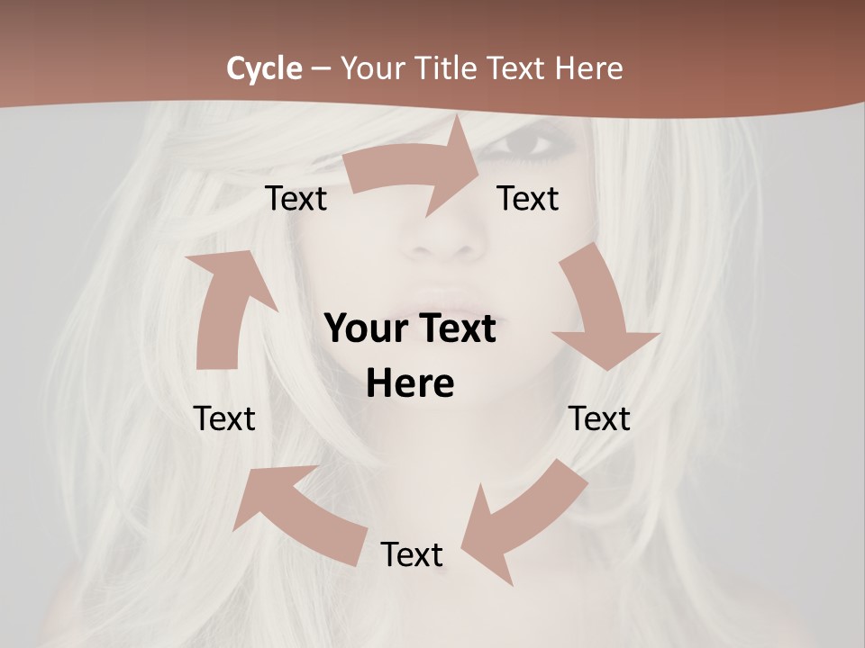 Long Female Beauty PowerPoint Template
