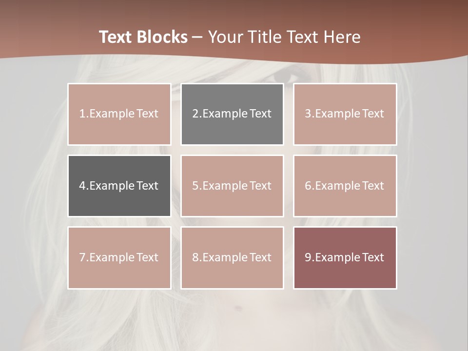 Long Female Beauty PowerPoint Template
