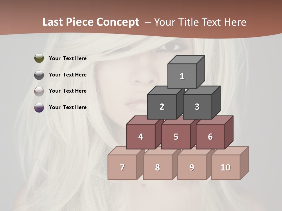 Long Female Beauty PowerPoint Template