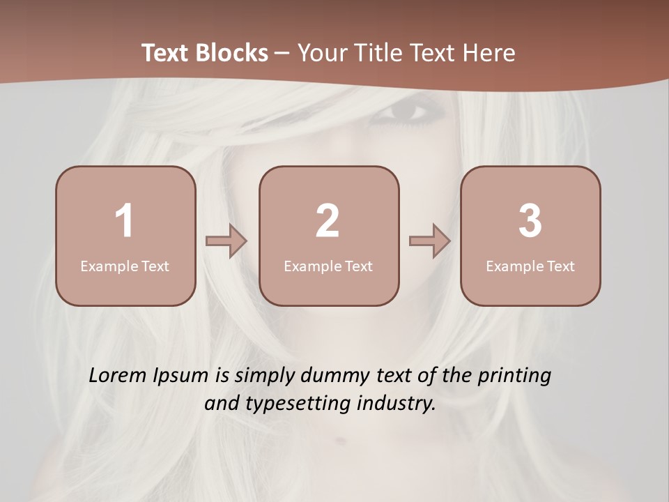 Long Female Beauty PowerPoint Template