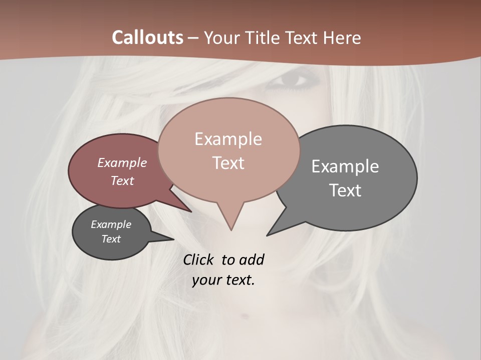 Long Female Beauty PowerPoint Template