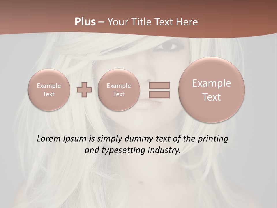 Long Female Beauty PowerPoint Template